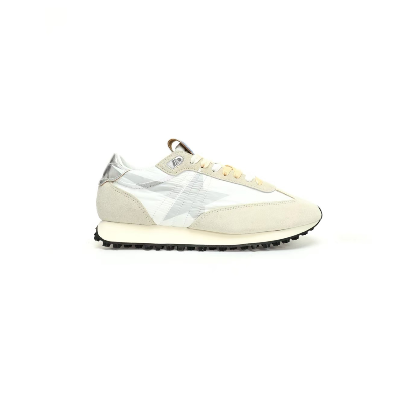 Golden Goose Marathon Leather Trimmed Sneakers White